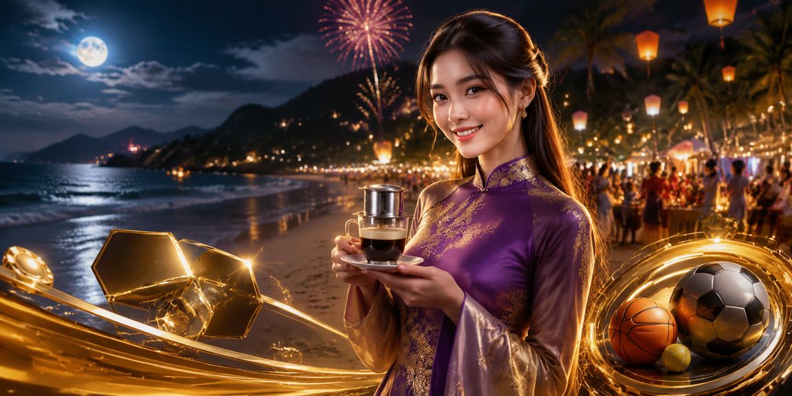 Người dùng mặc áo dài truyền thống đặt cược thể thao tại Côn Đảo